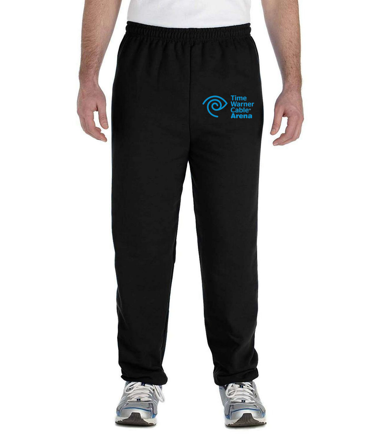 Charlotte Hornets Time Warner Cable Arena NBA Basketball Logo Symbol Emblem Customized Design on Unisex Closed-Bottom Sweatpants