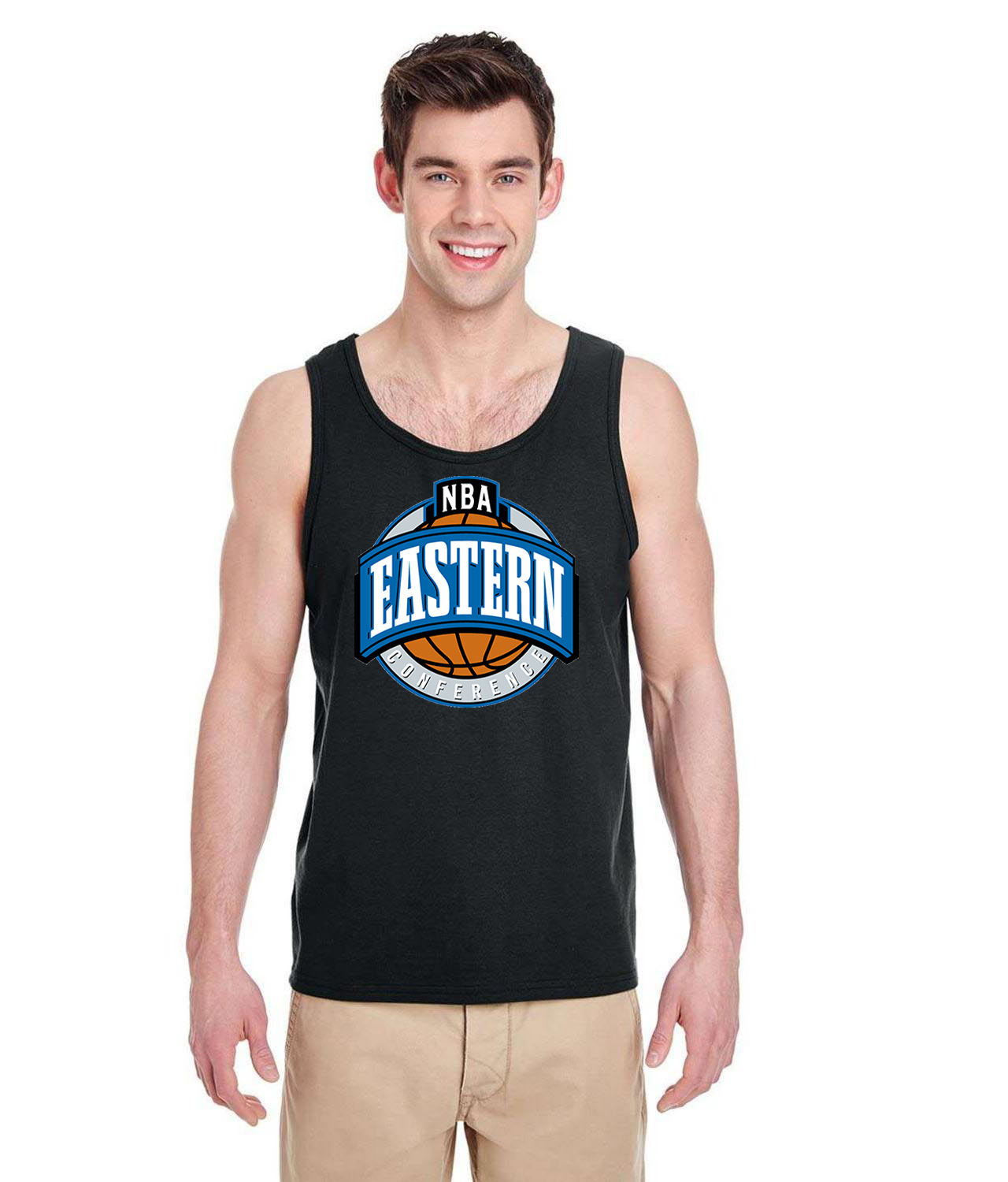NBA Eastern Conference NBA Basketball Logo Symbol Emblem Customized Design on Unisex Tank Top