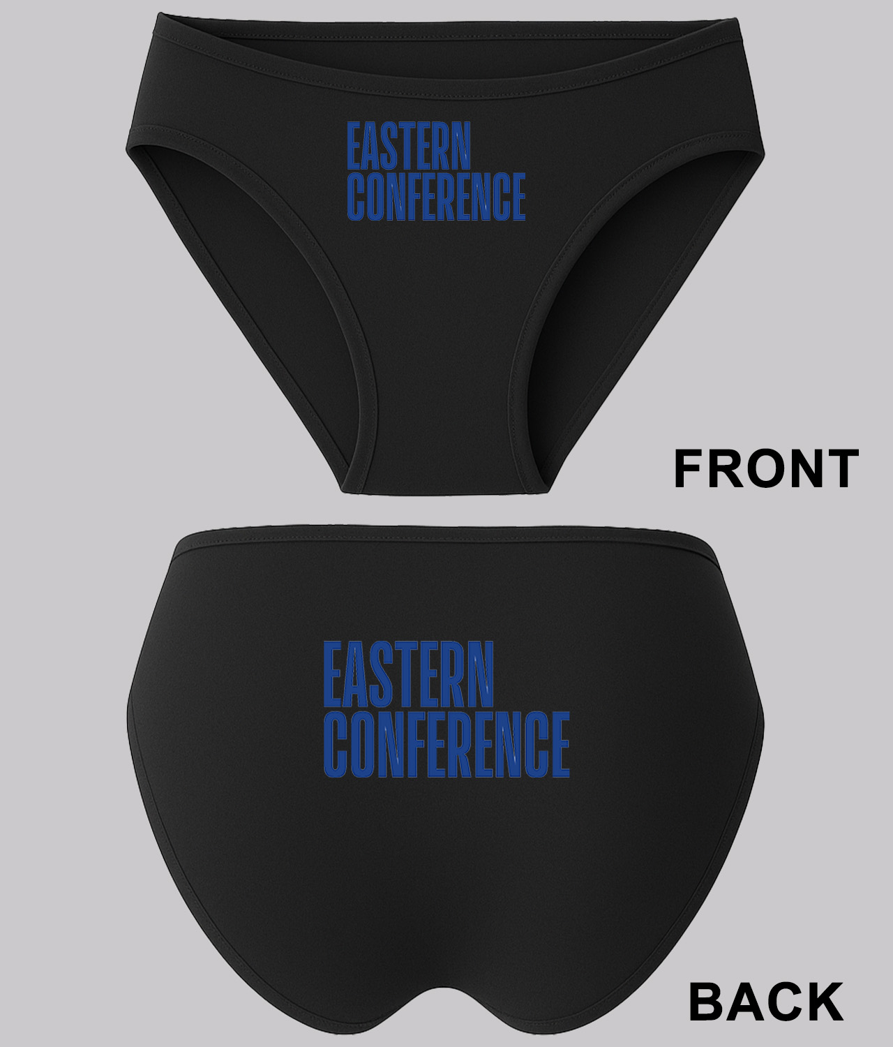 NBA Eastern Conference 2017 NBA Basketball Logo Symbol Emblem Customized Design on Women's Bikini Brief Underwear