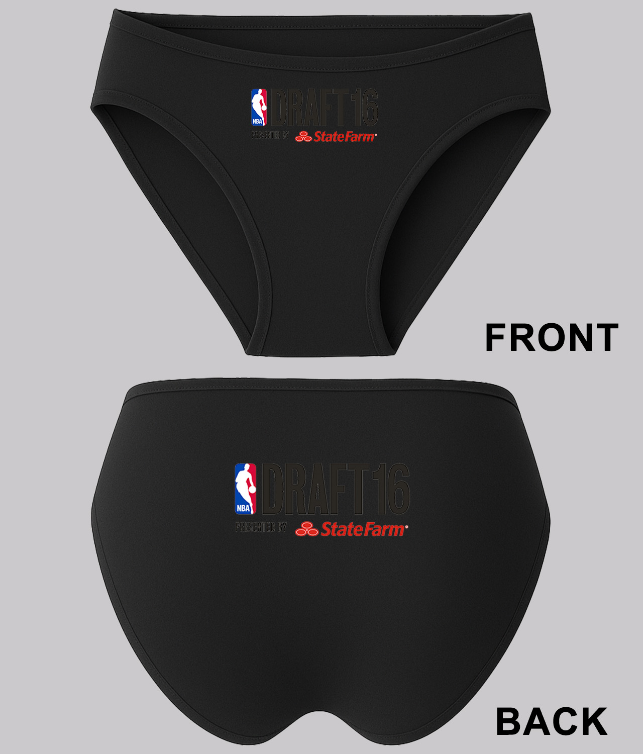 2016 NBA Draft NBA Basketball Logo Symbol Emblem Customized Design on Women's Bikini Brief Underwear