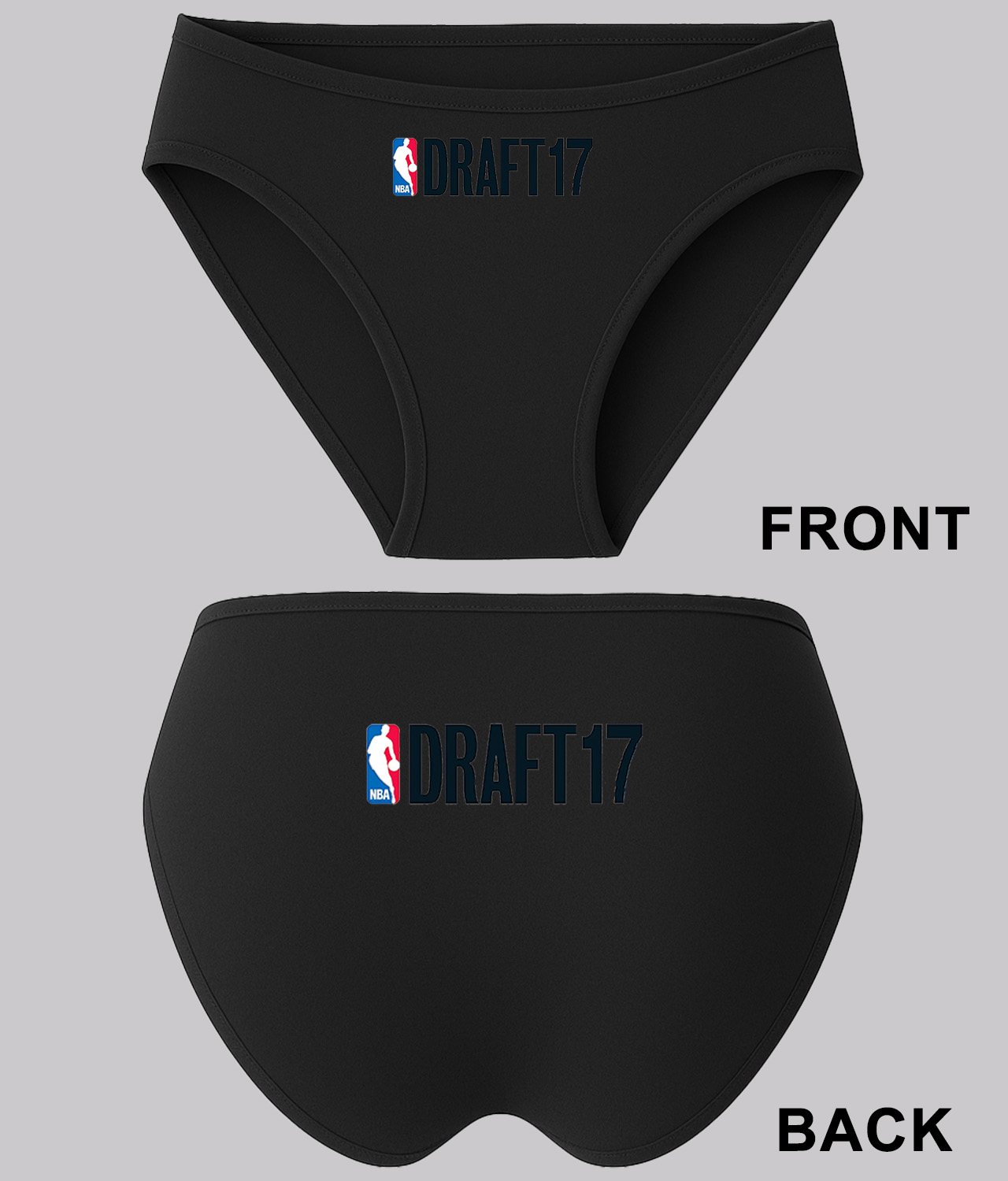 2017 NBA Draft NBA Basketball Logo Symbol Emblem Customized Design on Women's Bikini Brief Underwear