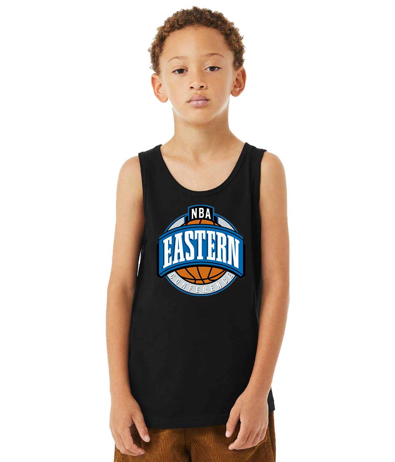 NBA Eastern Conference NBA Basketball Logo Symbol Emblem Customized Design on Youth Tank Top