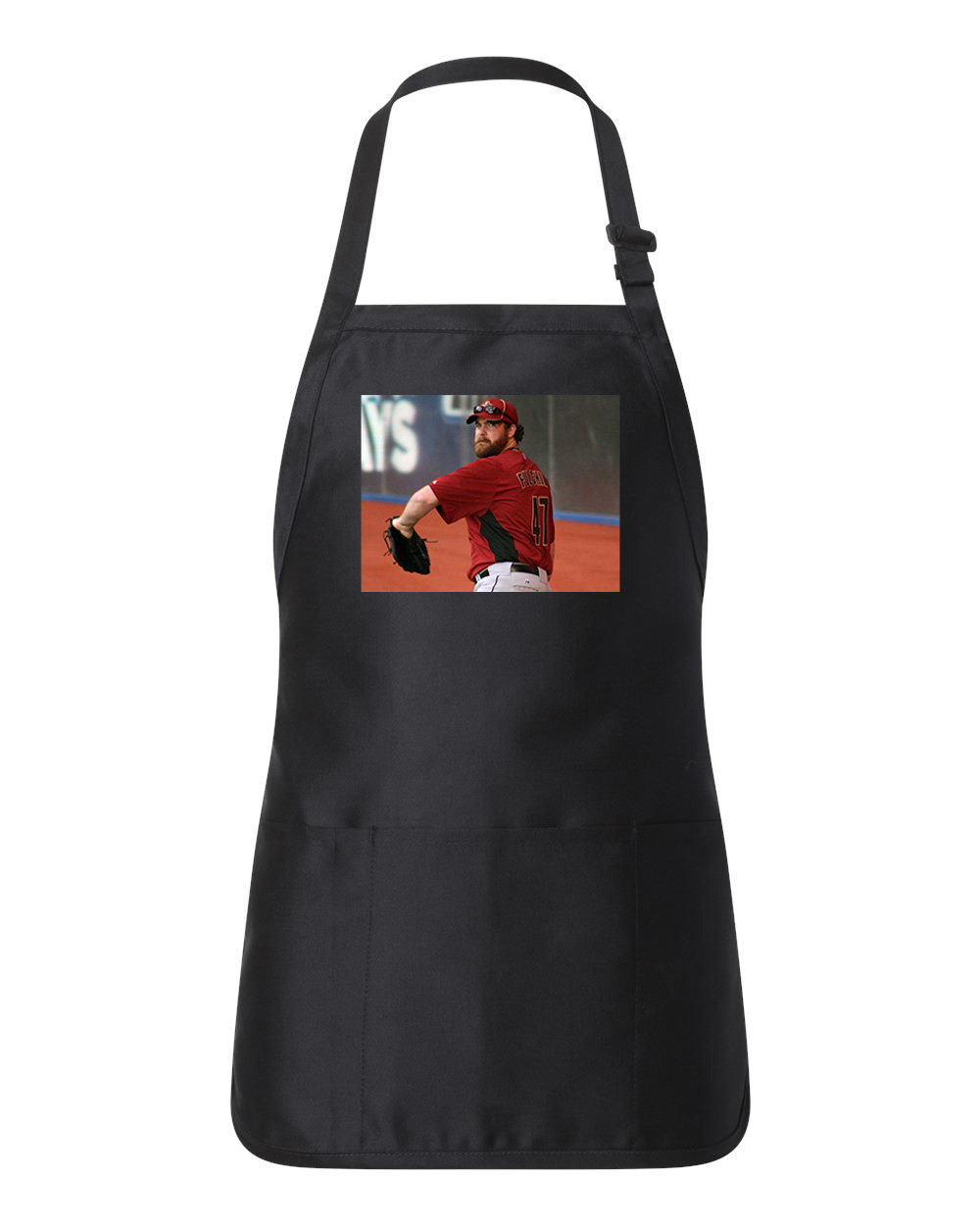 2011 Houston Astros Photo Baseball Logo Customized Design on Full-Length Apron with Pouch Pocket