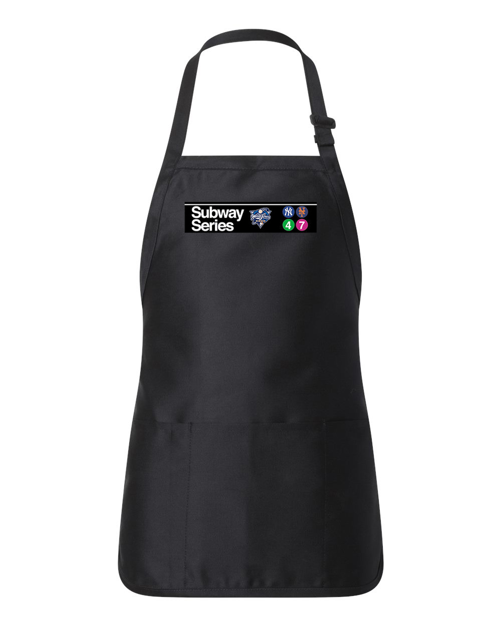 2000 World Series Subway Series New York Yankees Special Baseball Logo Customized Design on Full-Length Apron with Pouch Pocket