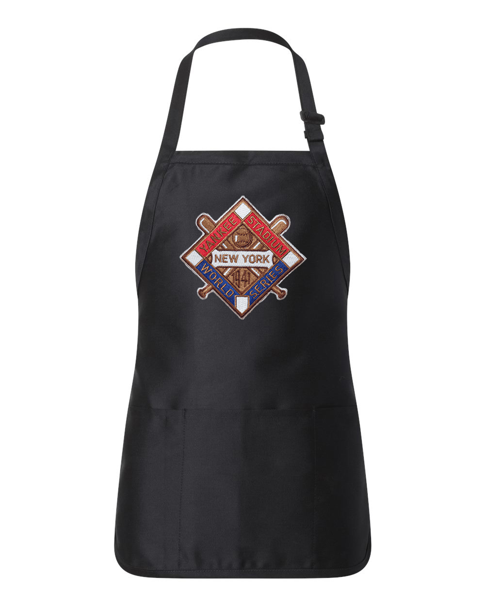 1941 World Champions New York Yankees Baseball Logo Customized Design on Full-Length Apron with Pouch Pocket