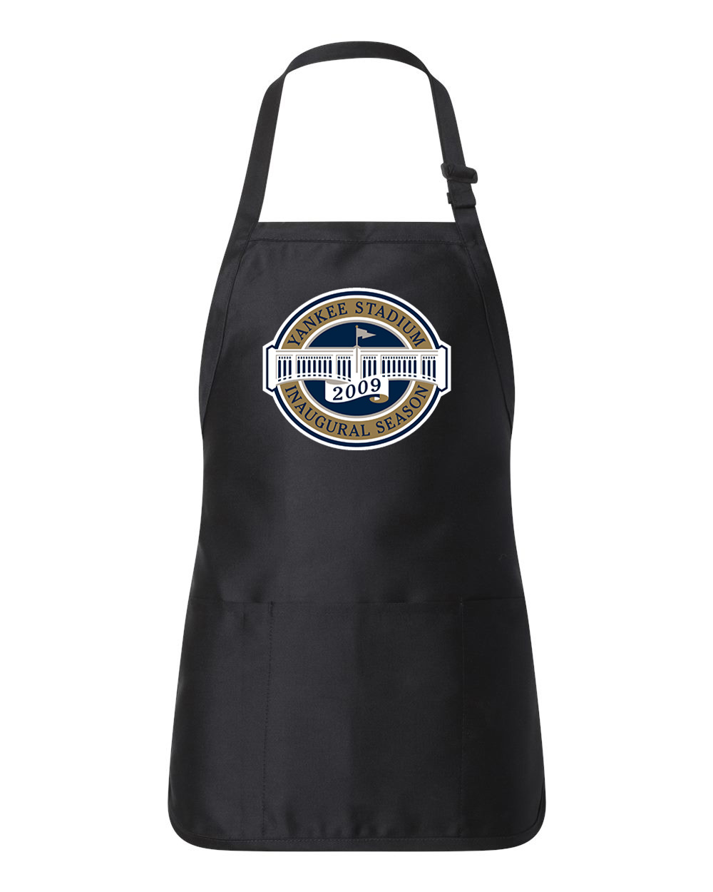 New York Yankee Stadium Inaugural Season Baseball Logo Customized Design on Full-Length Apron with Pouch Pocket