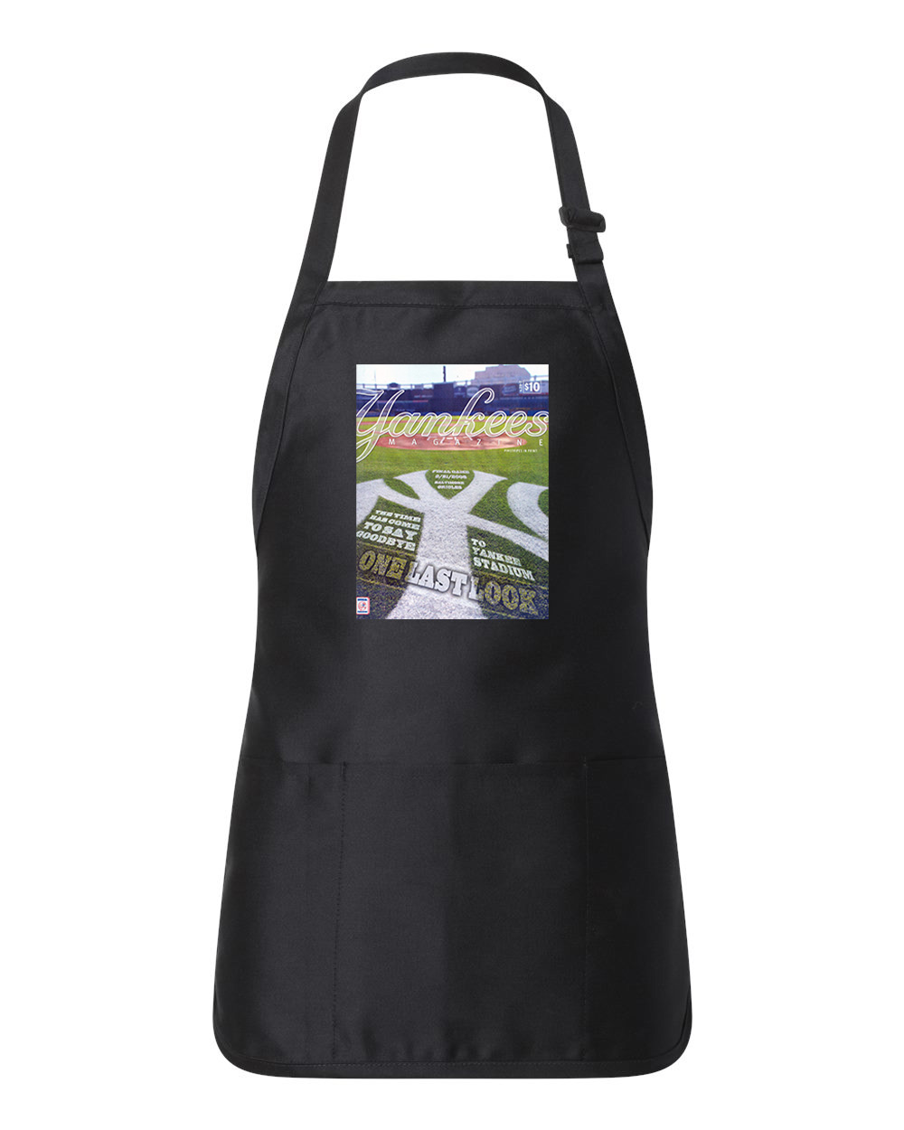 New York Yankees Program 2008 Baseball Logo Customized Design on Full-Length Apron with Pouch Pocket
