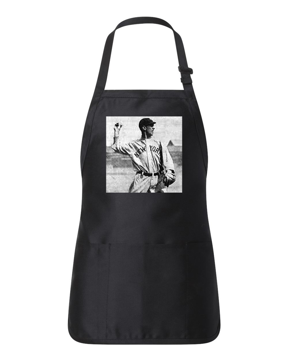 Roger Peckinpaugh New York Yankees 1913 Baseball Logo Customized Design on Full-Length Apron with Pouch Pocket