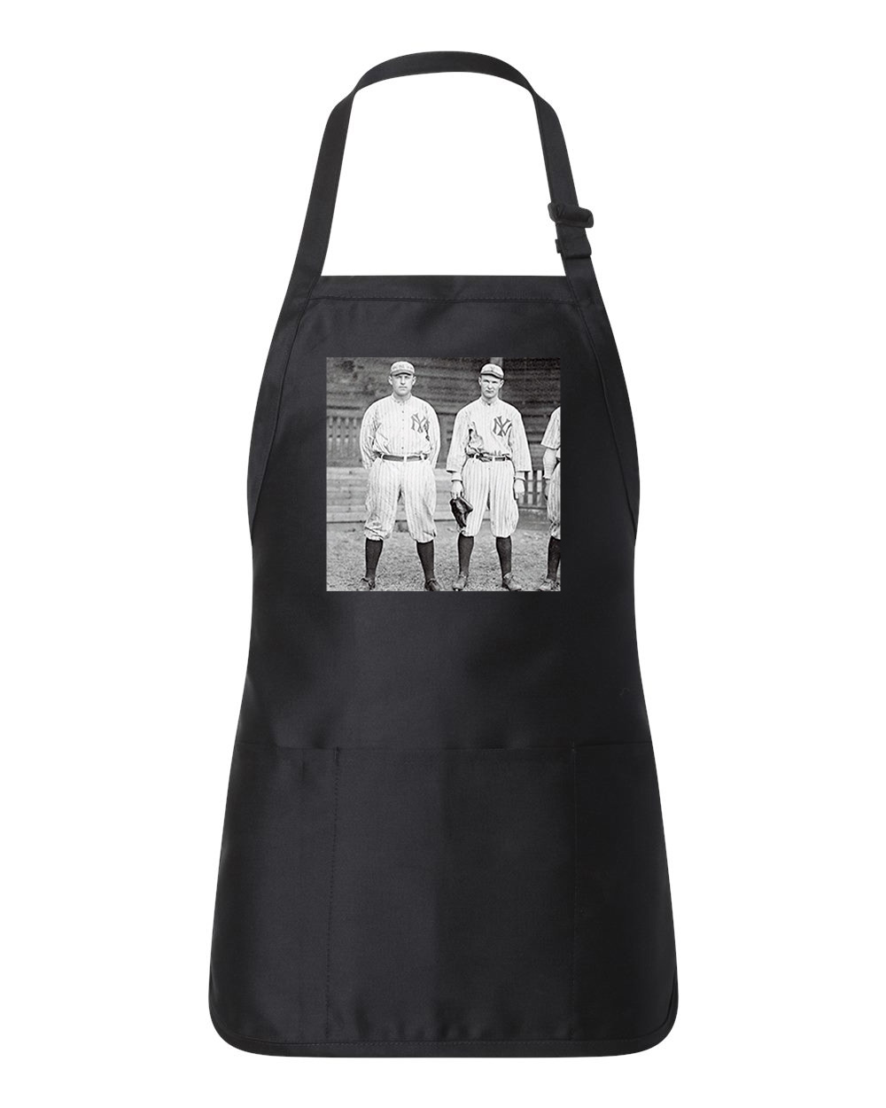 New York Yankees 1915 Photo Baseball Logo Customized Design on Full-Length Apron with Pouch Pocket