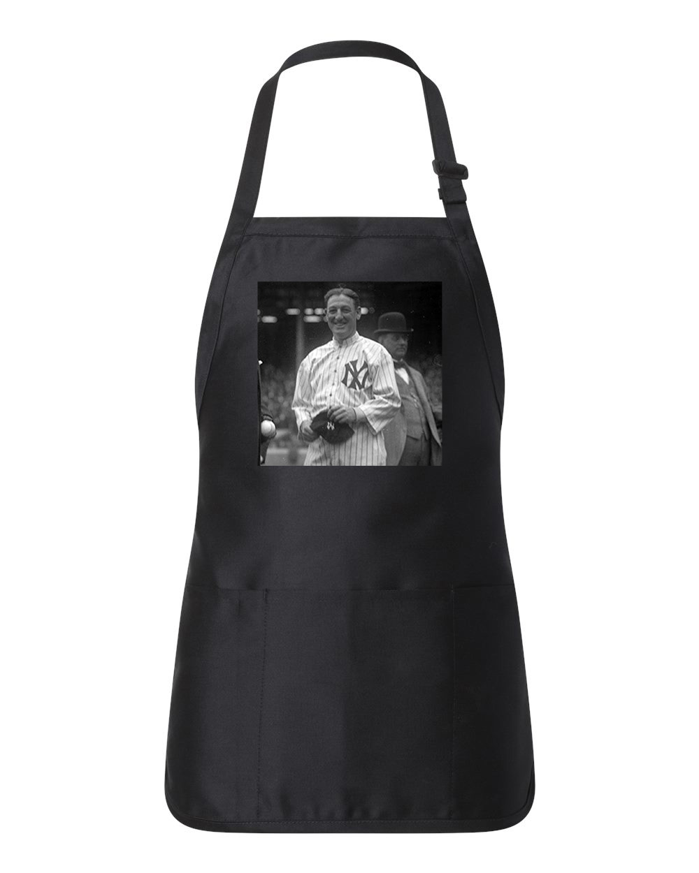 Bill Donovan New York Yankees Opening Day 1915 Baseball Logo Customized Design on Full-Length Apron with Pouch Pocket