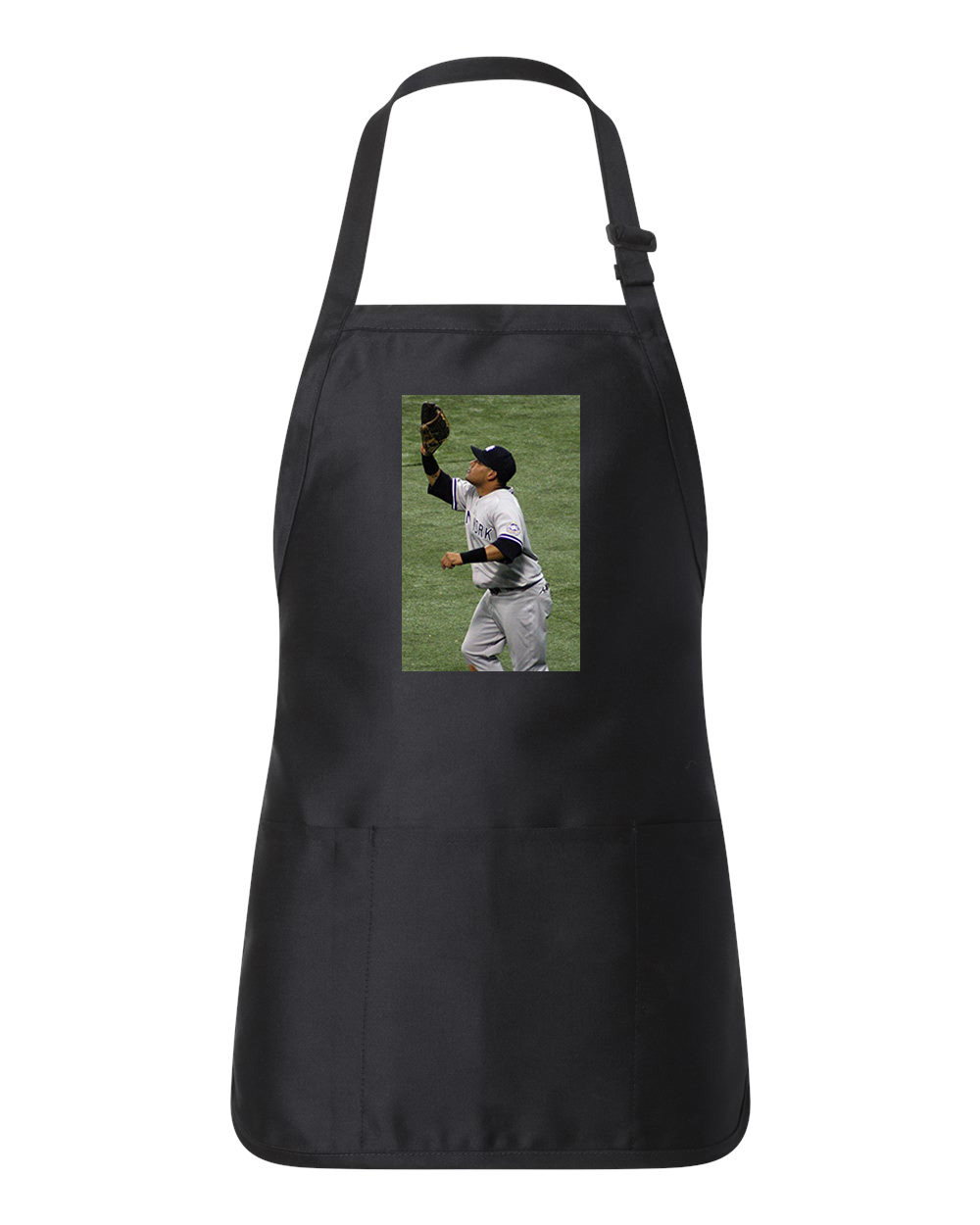 2009 Catch New York Yankees Photo Baseball Logo Customized Design on Full-Length Apron with Pouch Pocket