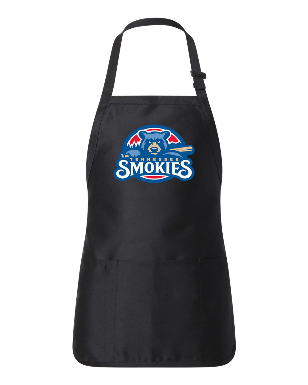 Tennessee Smokies Baseball Logo Customized Design on Full-Length Apron with Pouch Pocket