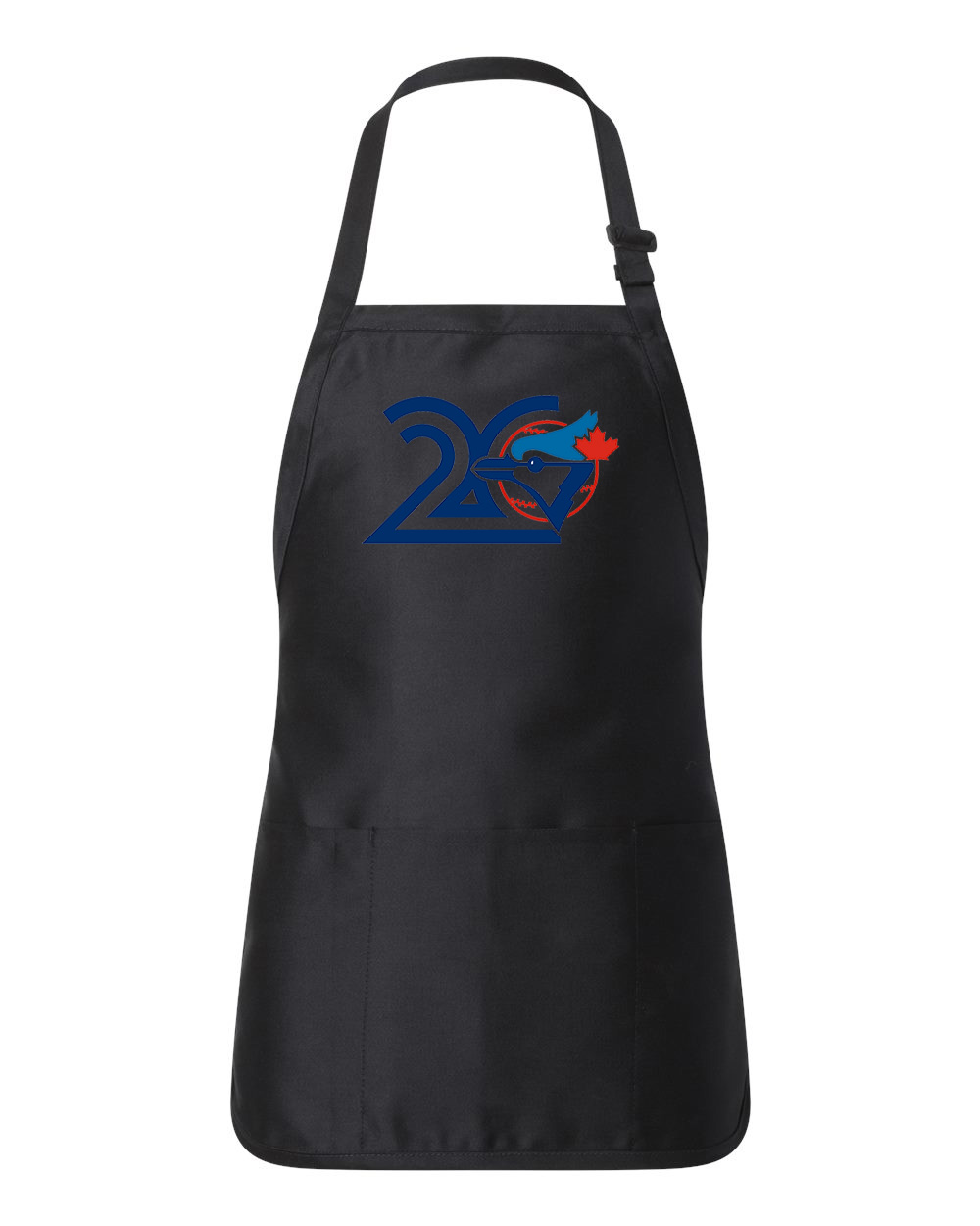 Toronto Blue Jays 20th Anniversary 1996 Baseball Logo Customized Design on Full-Length Apron with Pouch Pocket