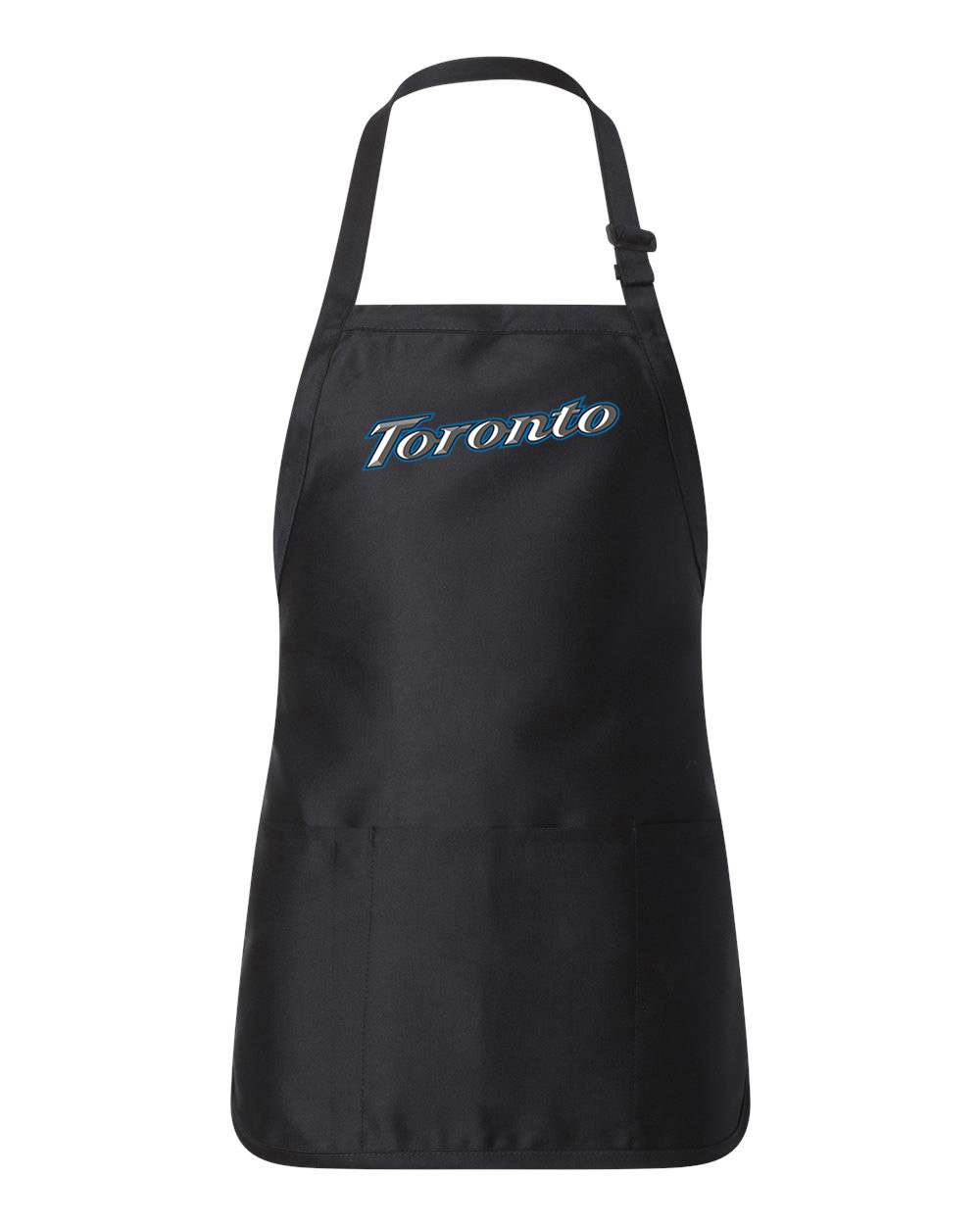 Toronto Blue Jays Alternate Silver 2004 Baseball Logo Customized Design on Full-Length Apron with Pouch Pocket