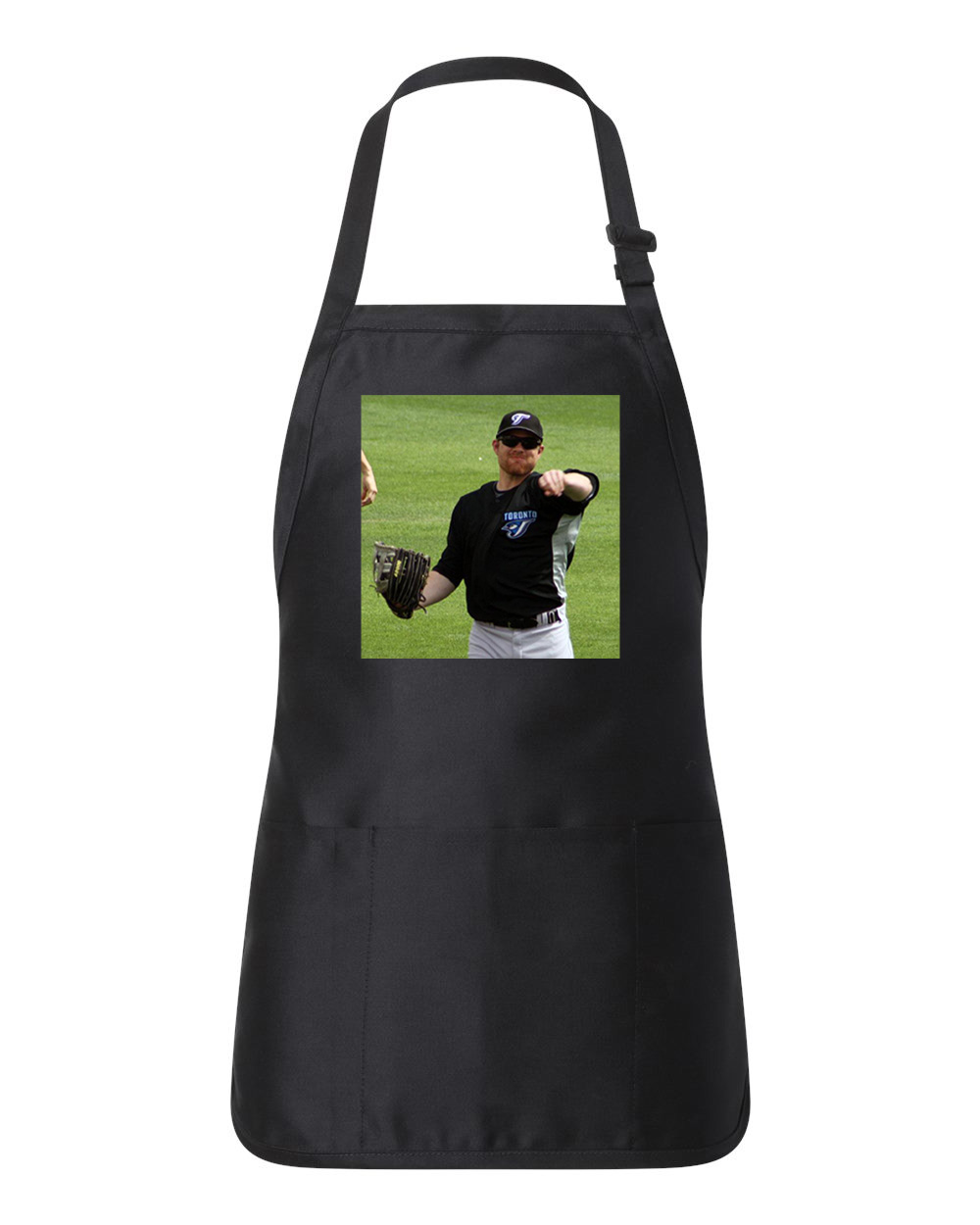 2009 Spring Adam Lind Toronto Blue Jays Photo Baseball Logo Customized Design on Full-Length Apron with Pouch Pocket