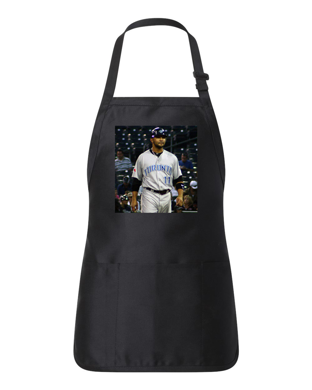 2010 Alex Gonzalez Toronto Blue Jays Photo Baseball Logo Customized Design on Full-Length Apron with Pouch Pocket