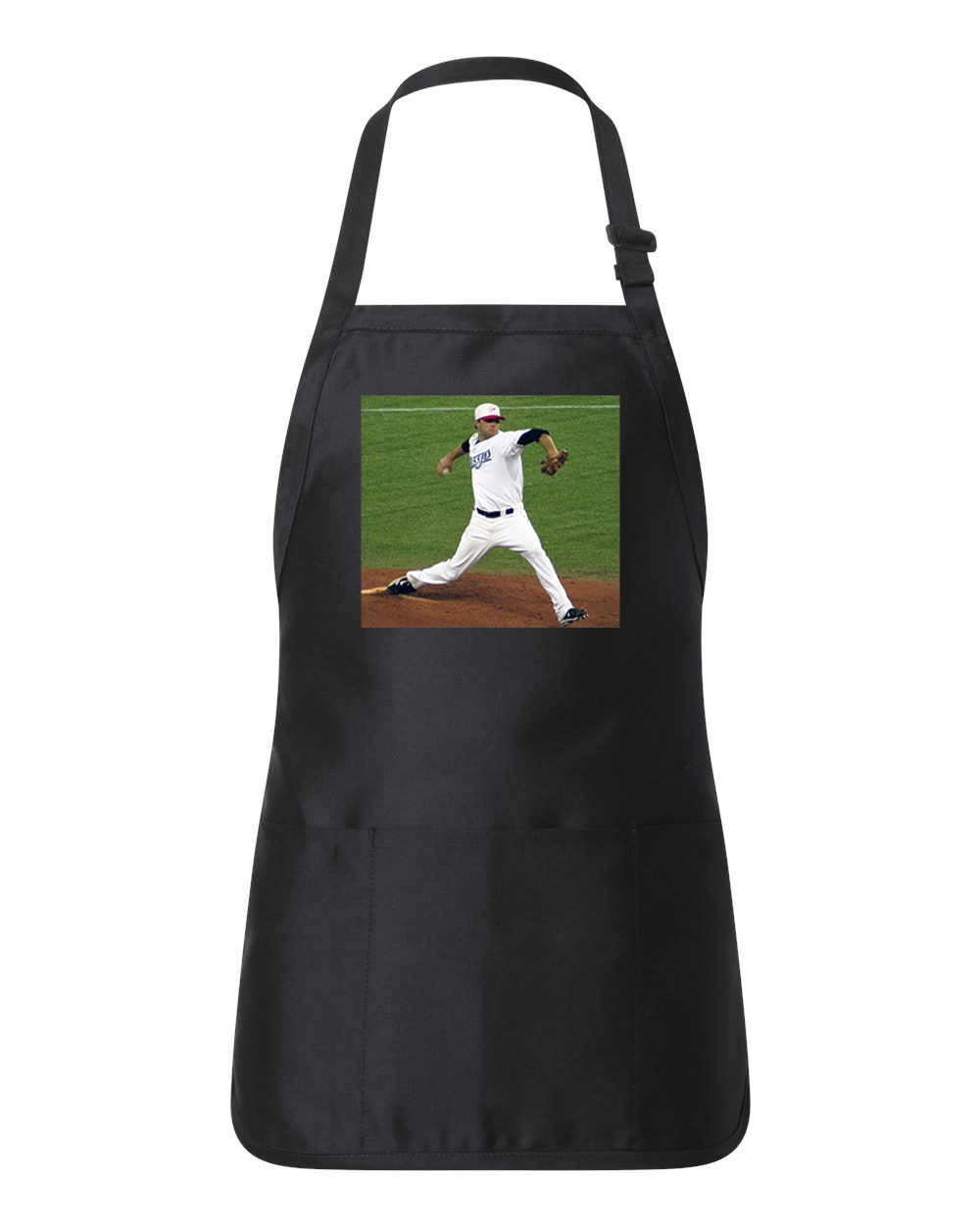 2010 Brandon Morrow Toronto Blue Jays Photo Baseball Logo Customized Design on Full-Length Apron with Pouch Pocket