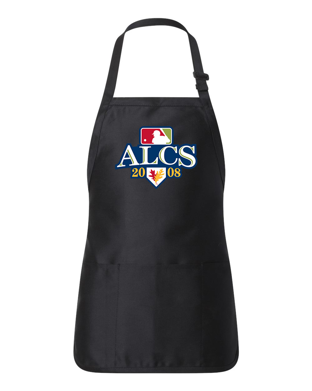 2008 ALCS American League Championship Series Baseball Logo Customized Design on Full-Length Apron with Pouch Pocket