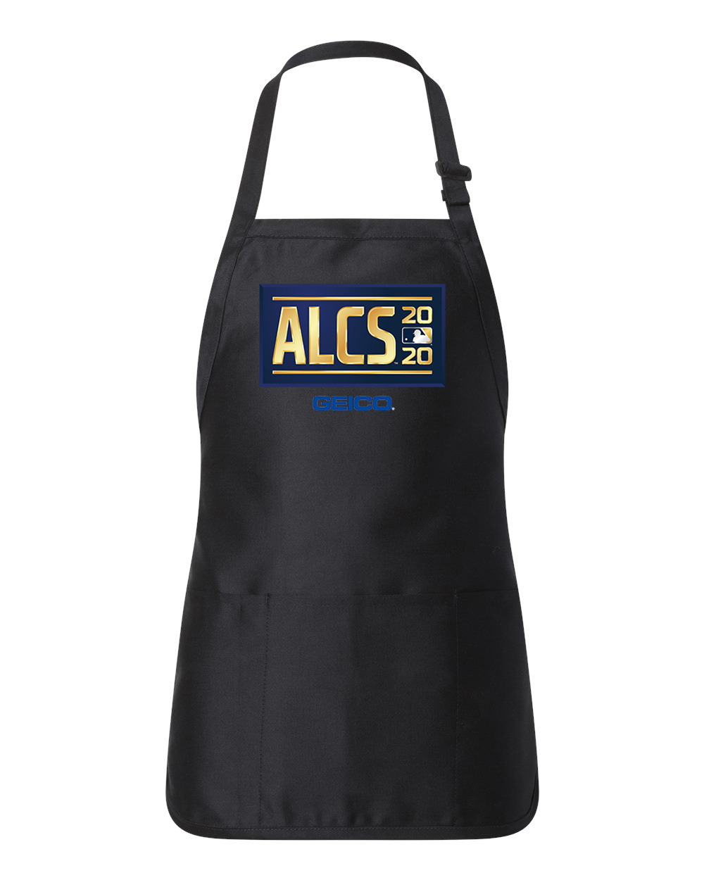 The 2020 American League Championship Series Geico Baseball Logo Customized Design on Full-Length Apron with Pouch Pocket