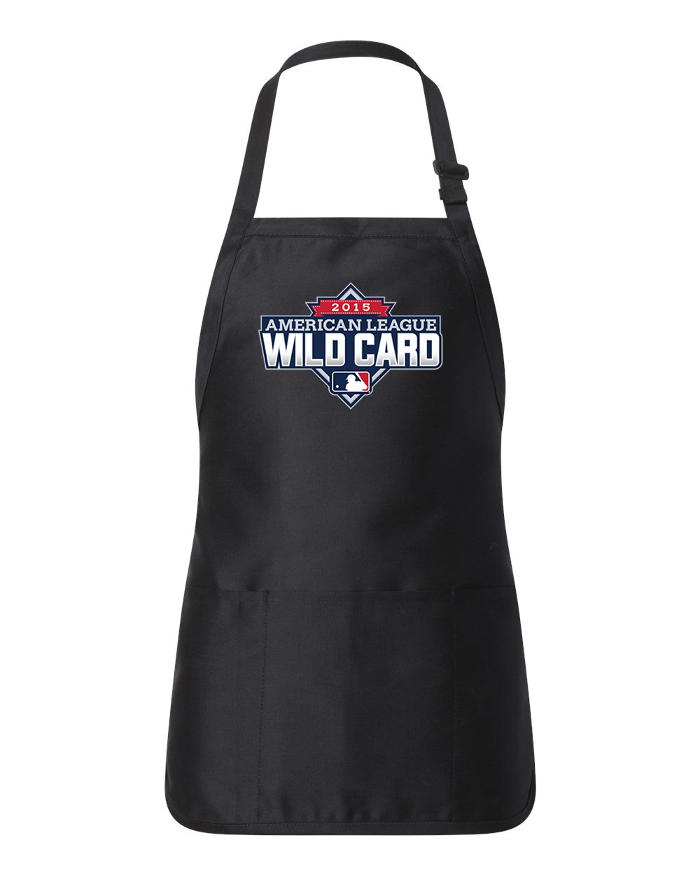 2015 American League Wildcard Game - Houston Astros vs New York Yankees Baseball Logo Customized Design on Full-Length Apron with Pouch Pocket
