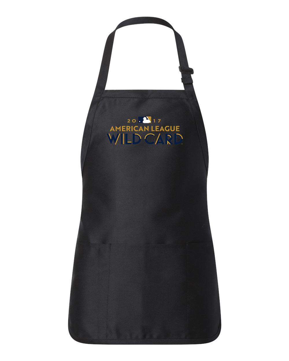 2017 American League Wildcard Game - Minnesota Twins At New York Yankees Baseball Logo Customized Design on Full-Length Apron with Pouch Pocket