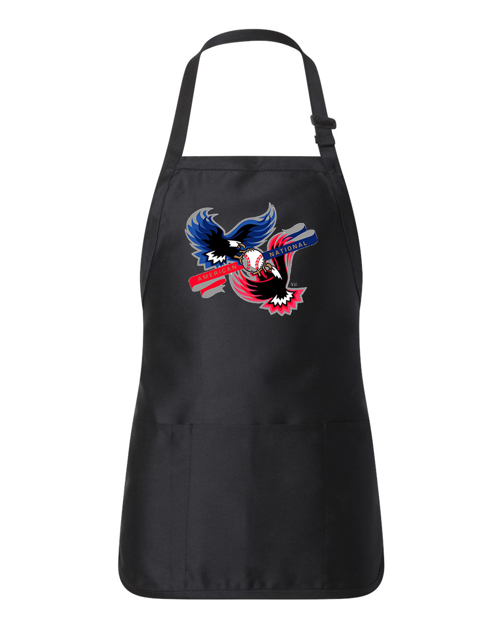 Major League Baseball Interleague Fighting Eagles 1997 Baseball Logo Customized Design on Full-Length Apron with Pouch Pocket
