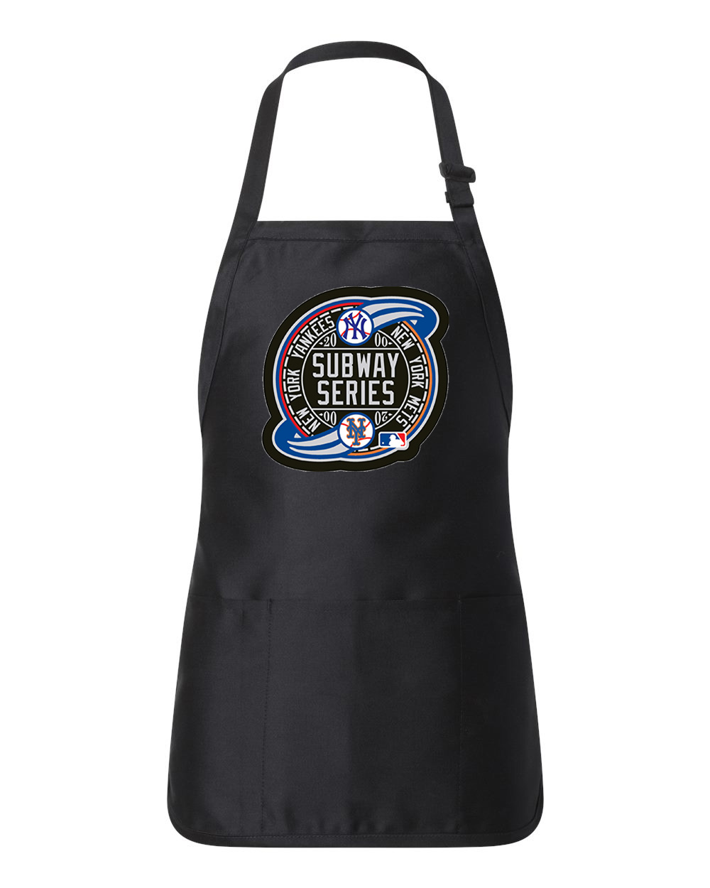 MLB World Series Subway Series 2000 Alternate Baseball Logo Customized Design on Full-Length Apron with Pouch Pocket