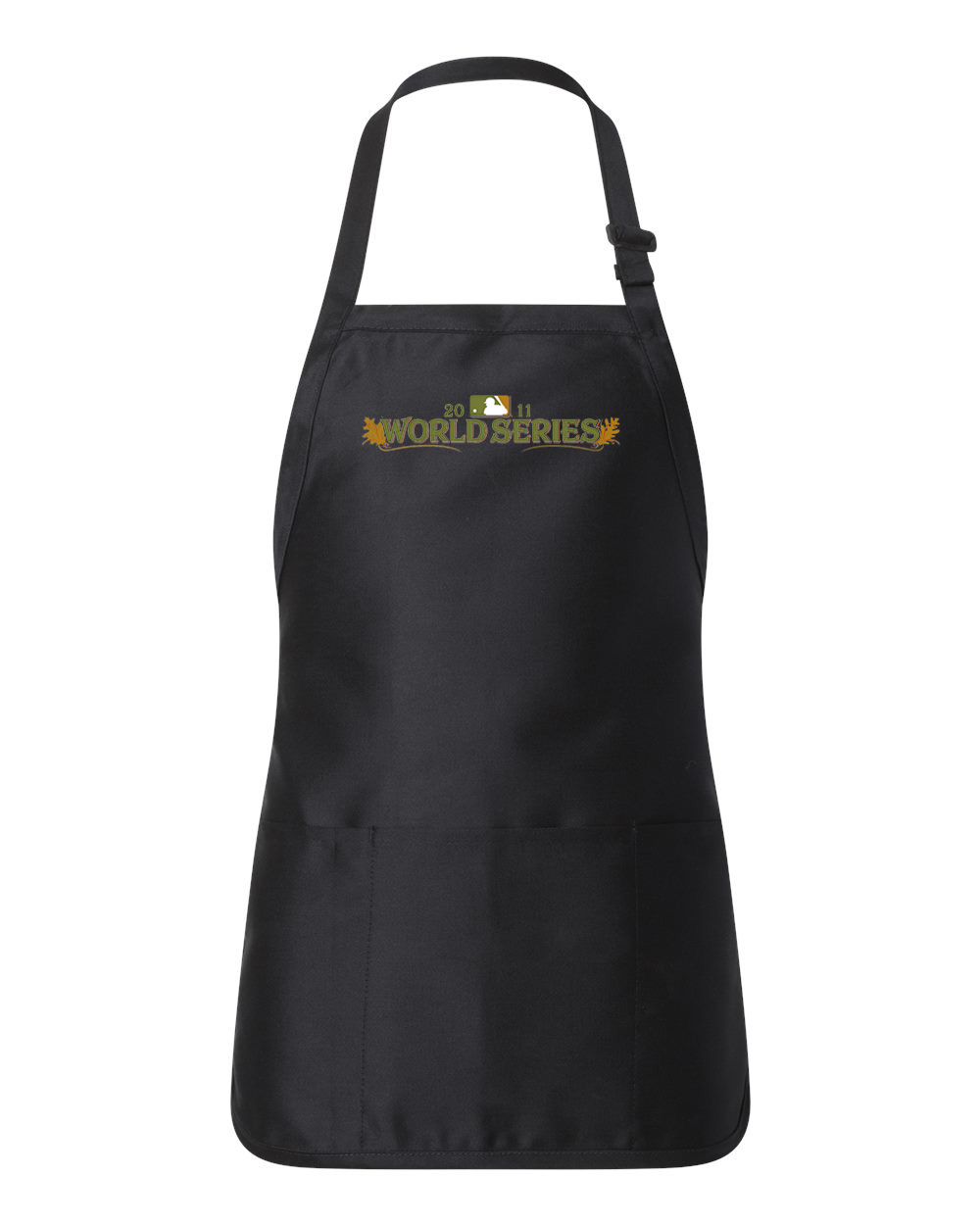 MLB Baseball World Series 2011 Baseball Logo Customized Design on Full-Length Apron with Pouch Pocket