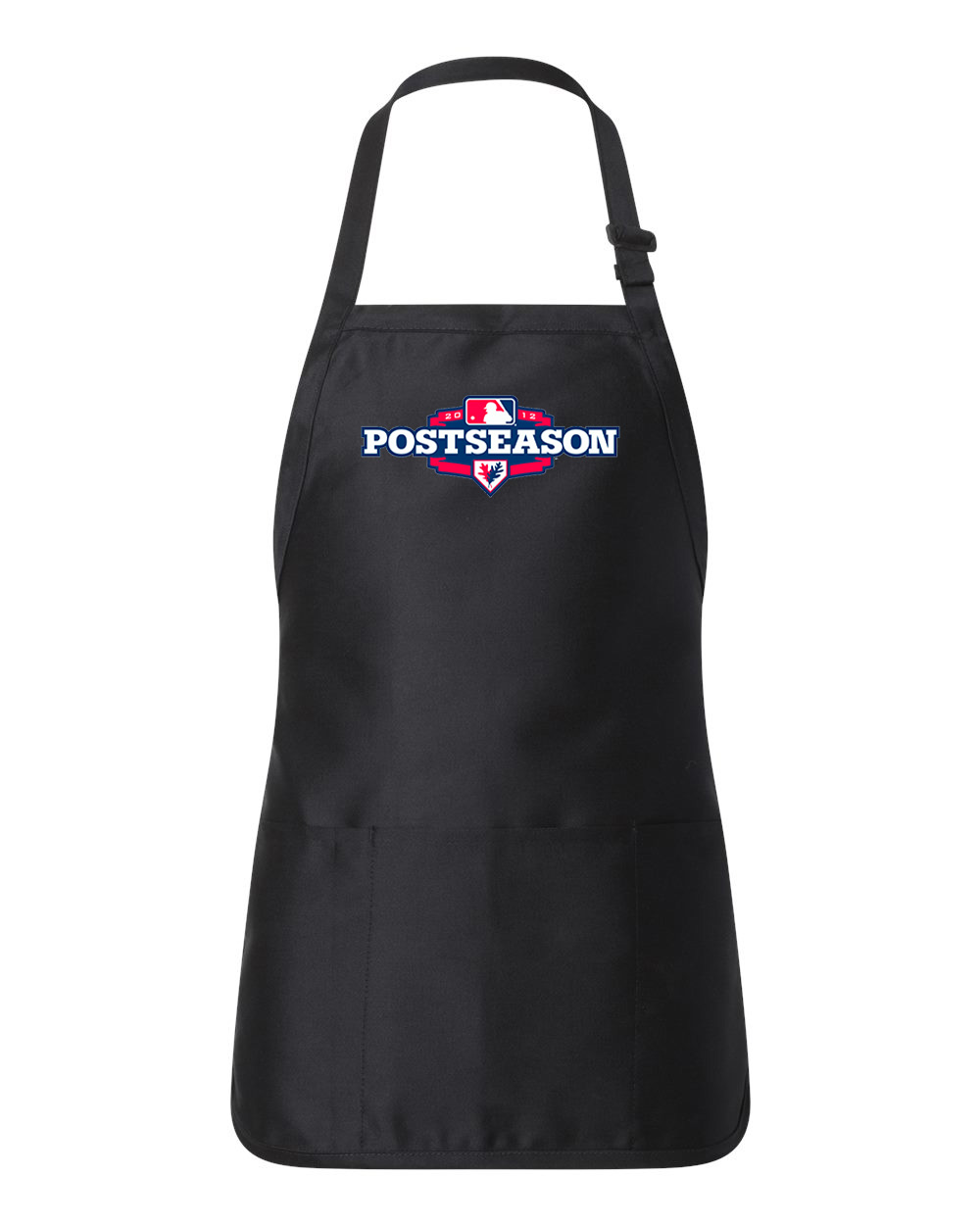 2012 MLB Postseason Primary Baseball Logo Customized Design on Full-Length Apron with Pouch Pocket