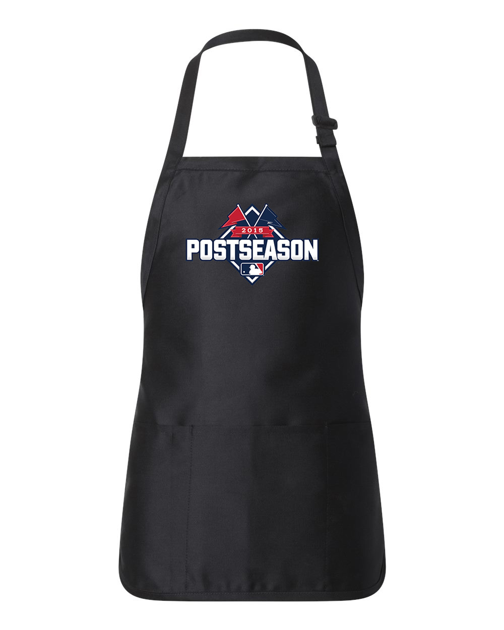 2015 MLB Postseason Baseball Logo Customized Design on Full-Length Apron with Pouch Pocket