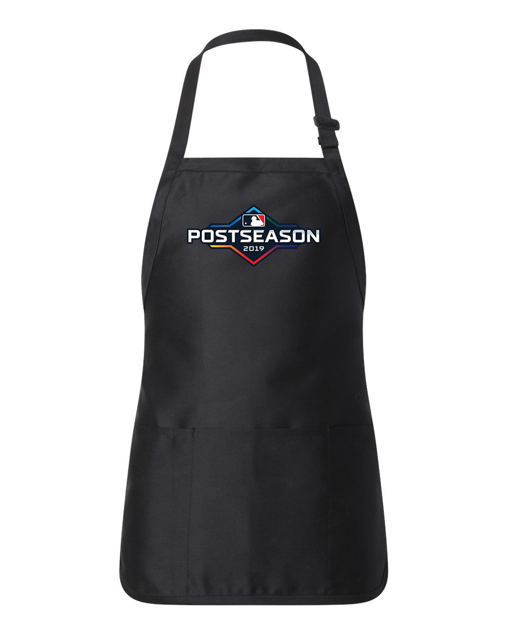 2019 MLB Postseason Baseball Logo Customized Design on Full-Length Apron with Pouch Pocket