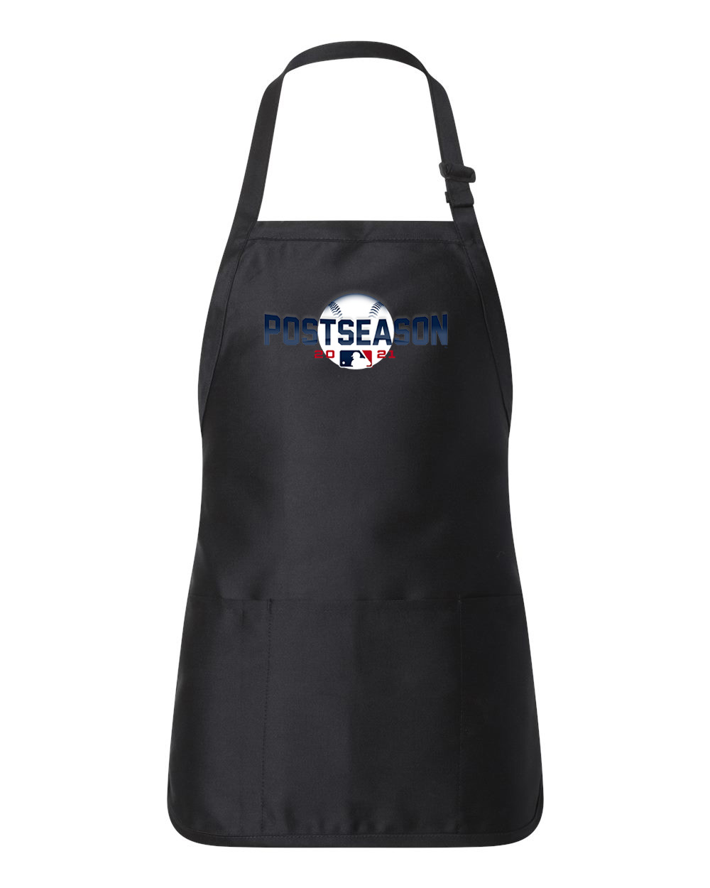 The 2021 Major League Baseball Postseason Baseball Logo Customized Design on Full-Length Apron with Pouch Pocket