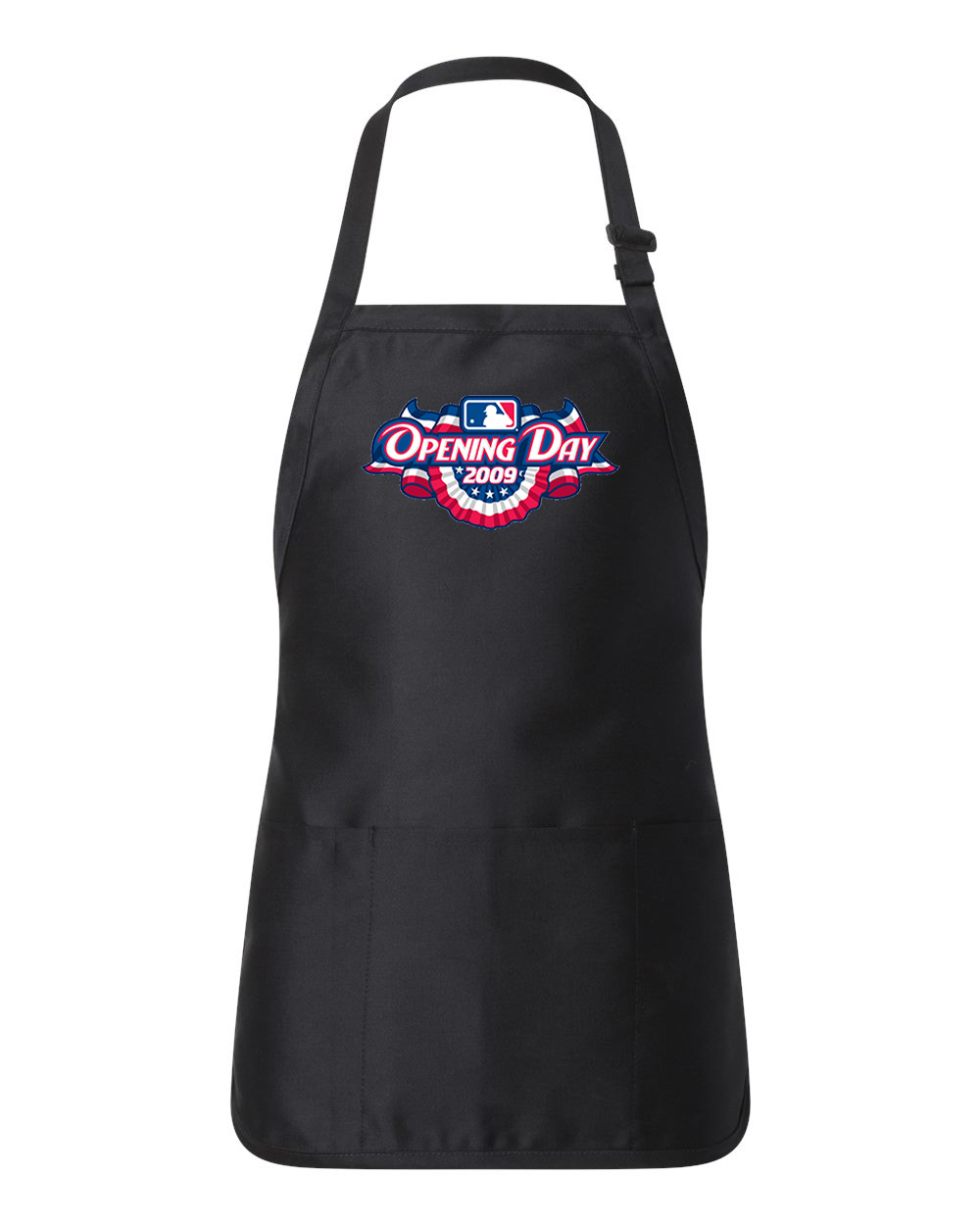 2009 MLB Opening Day Baseball Logo Customized Design on Full-Length Apron with Pouch Pocket
