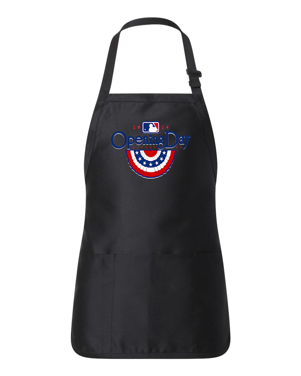 2014 MLB Opening Day Baseball Logo Customized Design on Full-Length Apron with Pouch Pocket