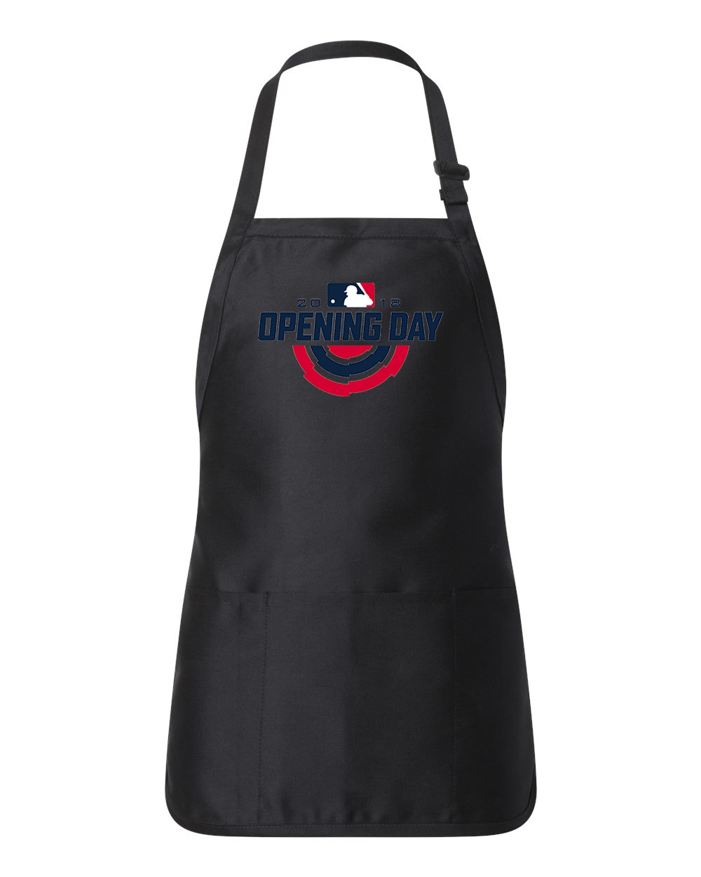 Major League Baseball MLB Opening Day 2018 Baseball Logo Customized Design on Full-Length Apron with Pouch Pocket