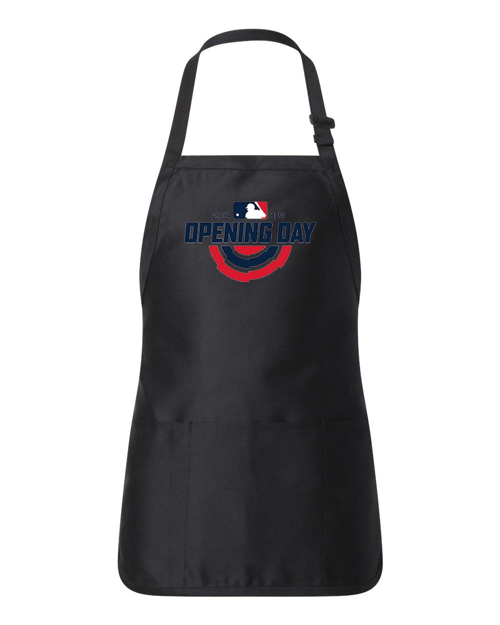 2019 MLB Opening Day Baseball Logo Customized Design on Full-Length Apron with Pouch Pocket