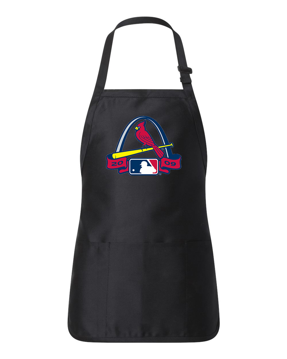 2009 MLB All-Star Game Busch Stadium In St. Louis Missouri Baseball Logo Customized Design on Full-Length Apron with Pouch Pocket