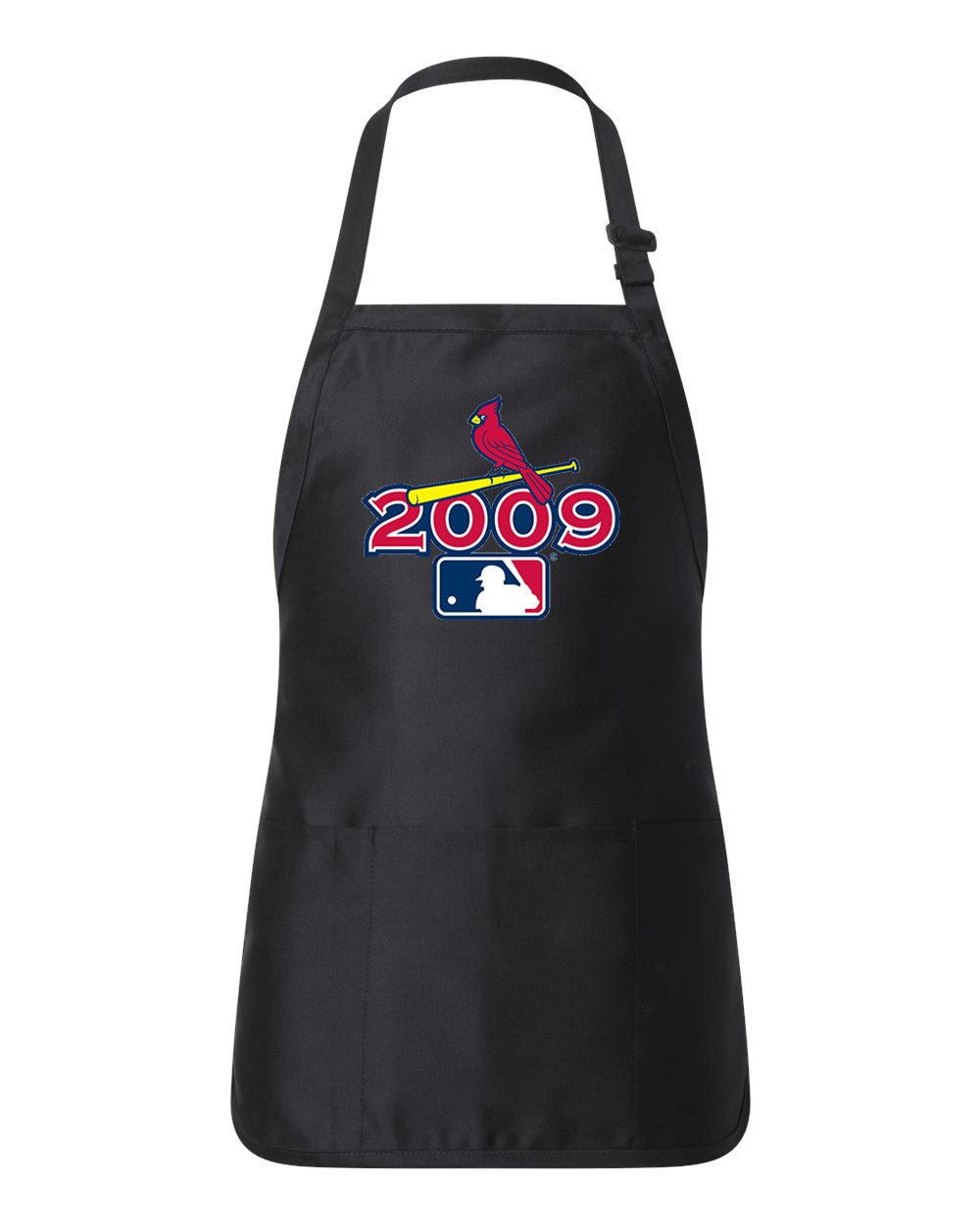 2009 MLB Major Baseball League All-Star Game Busch Stadium St. Louis Missouri Baseball Logo Customized Design on Full-Length Apron with Pouch Pocket