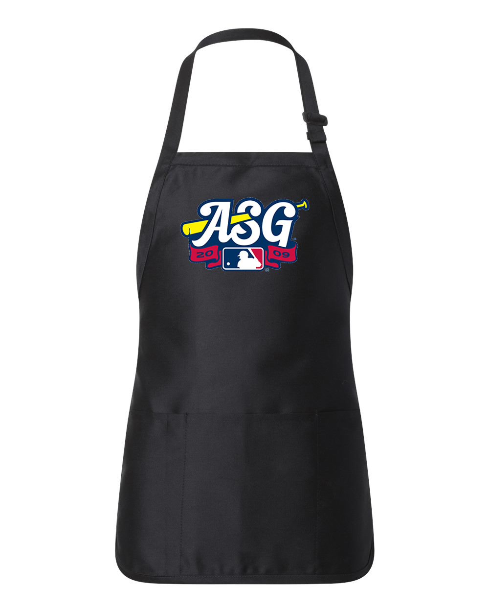 ASG 2009 MLB All-Star Game Busch Stadium St. Louis Missouri Baseball Logo Customized Design on Full-Length Apron with Pouch Pocket
