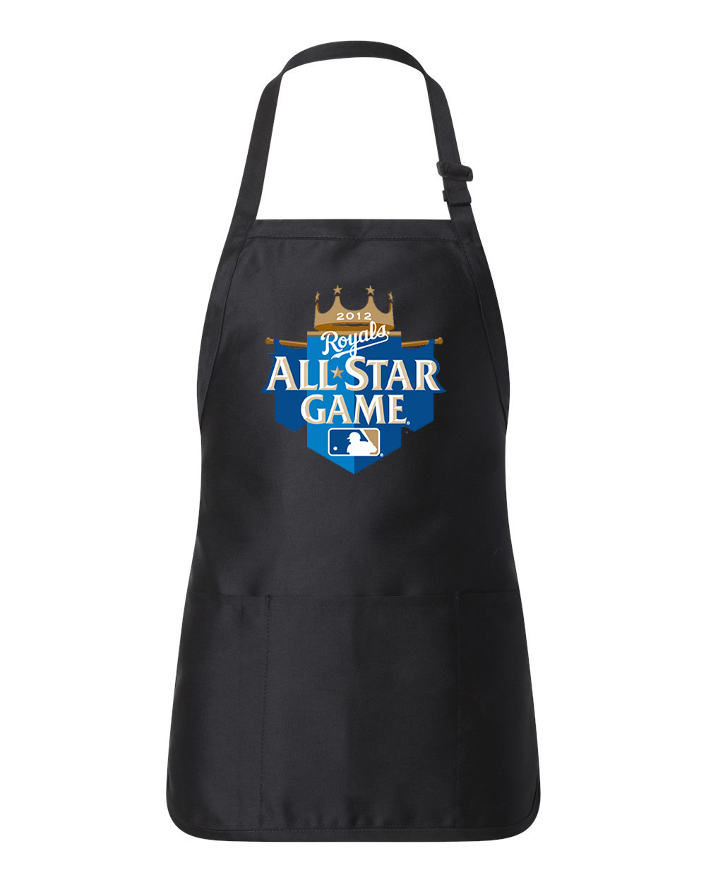 2012 MLB All-Star Game Kauffman Stadium Kansas City Missouri Baseball Logo Customized Design on Full-Length Apron with Pouch Pocket