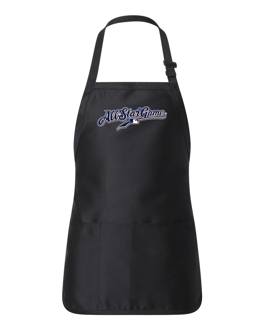 2002 MLB All-Star Game At Miller Park Milwaukee Wisconsin Baseball Logo Customized Design on Full-Length Apron with Pouch Pocket