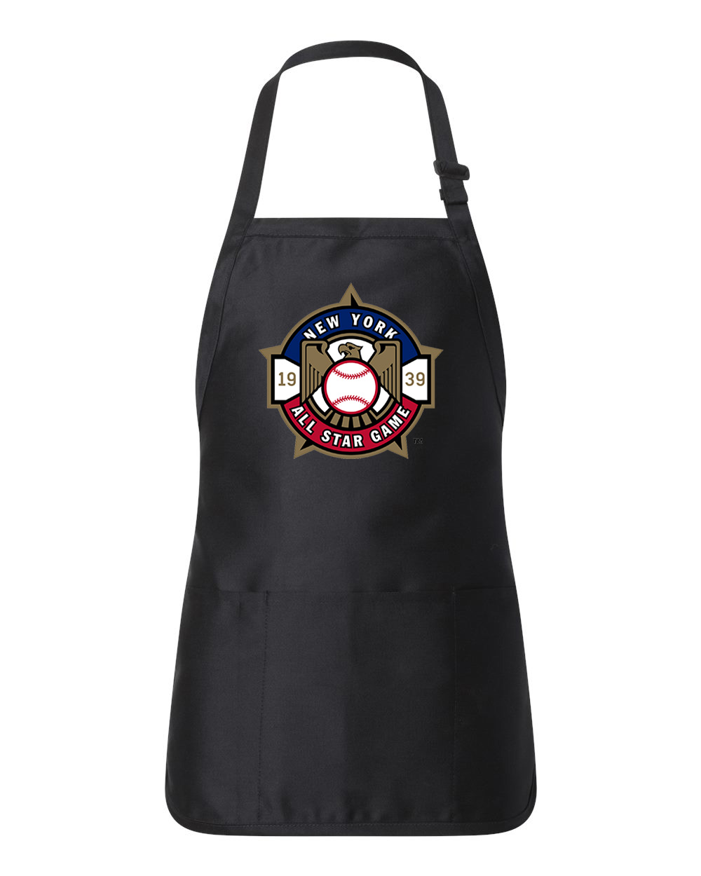 1939 MLB All-Star Game Yankee Stadium New York Baseball Logo Customized Design on Full-Length Apron with Pouch Pocket