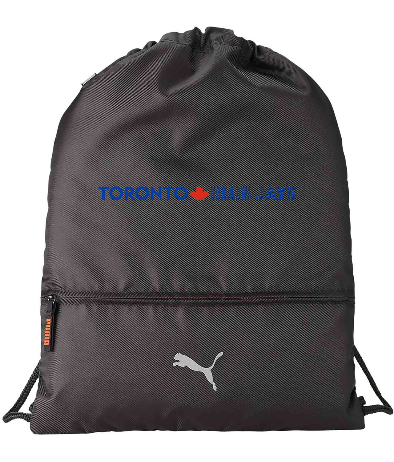 Toronto Blue Jays 2012-2019 Baseball Logo Symbol Emblem Customized Design on Lightweight Drawstring Backpack Bag