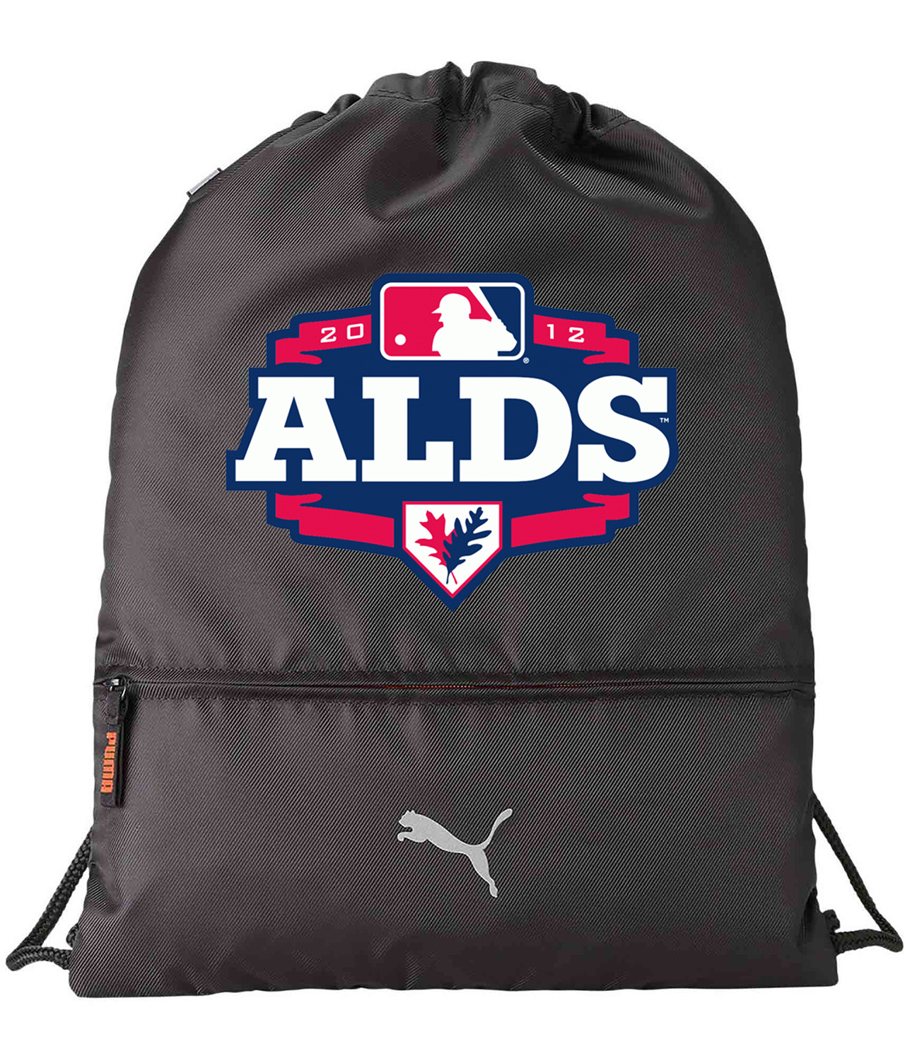 2012 ALDS American League Division Series Baseball Logo Symbol Emblem Customized Design on Lightweight Drawstring Backpack Bag