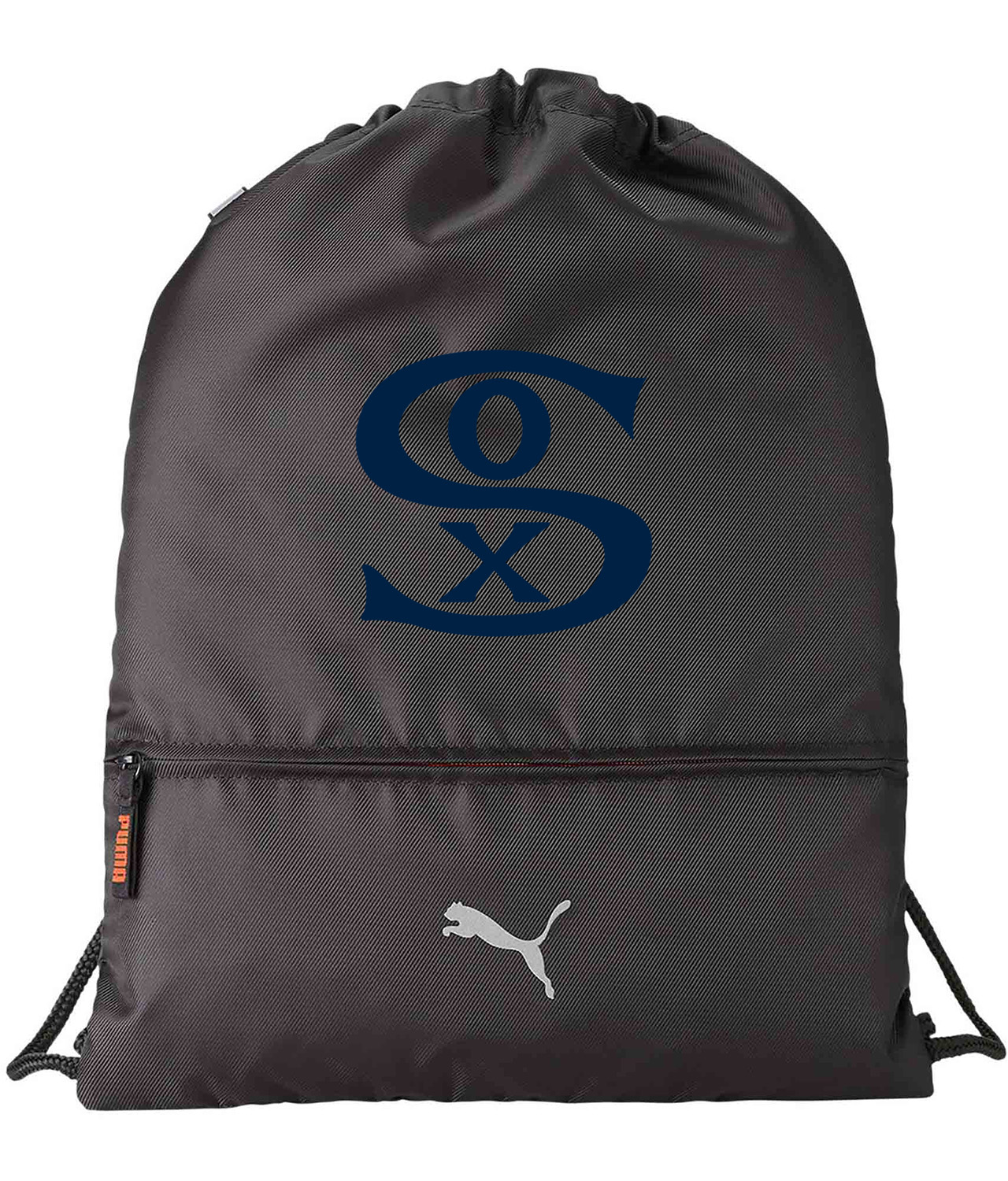 Chicago White Stockings Jersey 1919 Navy Baseball Logo Symbol Emblem Customized Design on Lightweight Drawstring Backpack Bag
