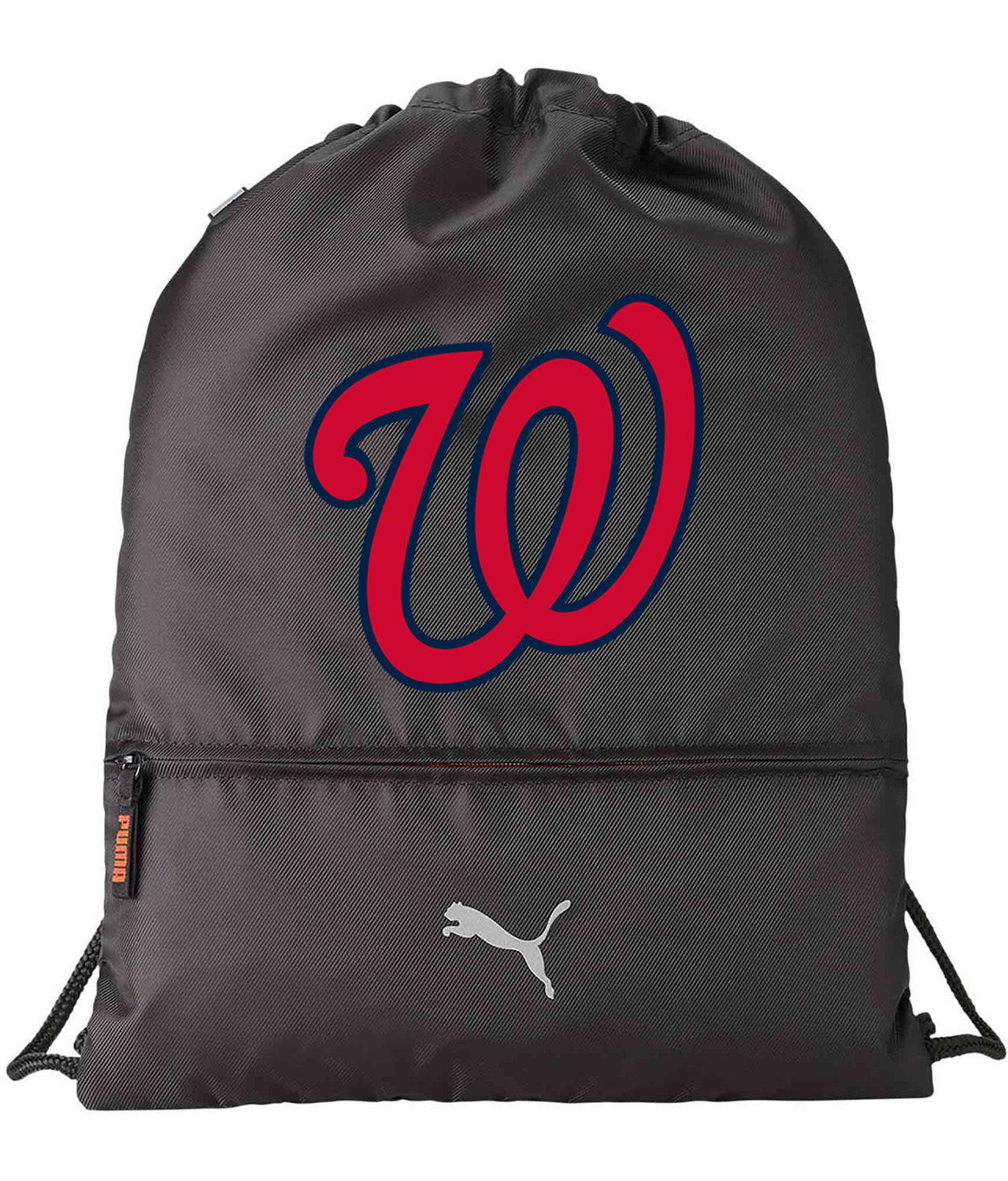 Washington Senators Cap 1967 Baseball Logo Symbol Emblem Customized Design on Lightweight Drawstring Backpack Bag