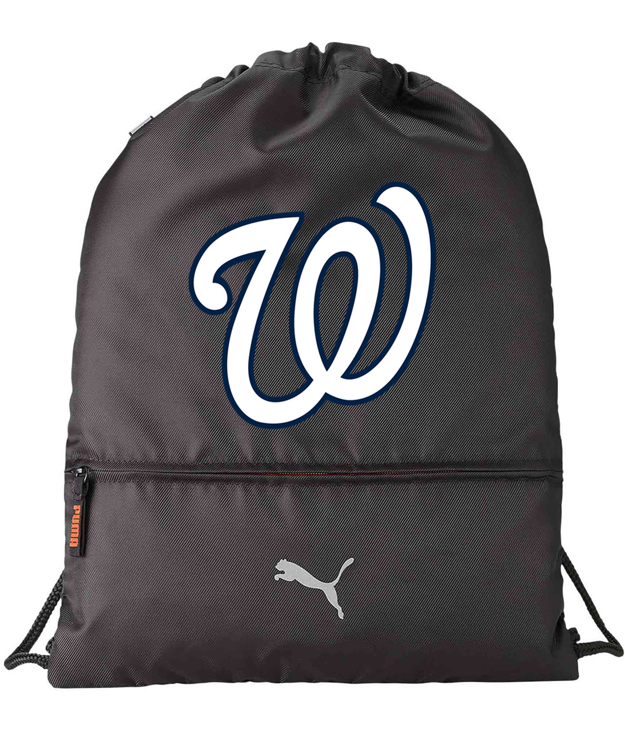 Washington Senators Cap 1968 Baseball Logo Symbol Emblem Customized Design on Lightweight Drawstring Backpack Bag