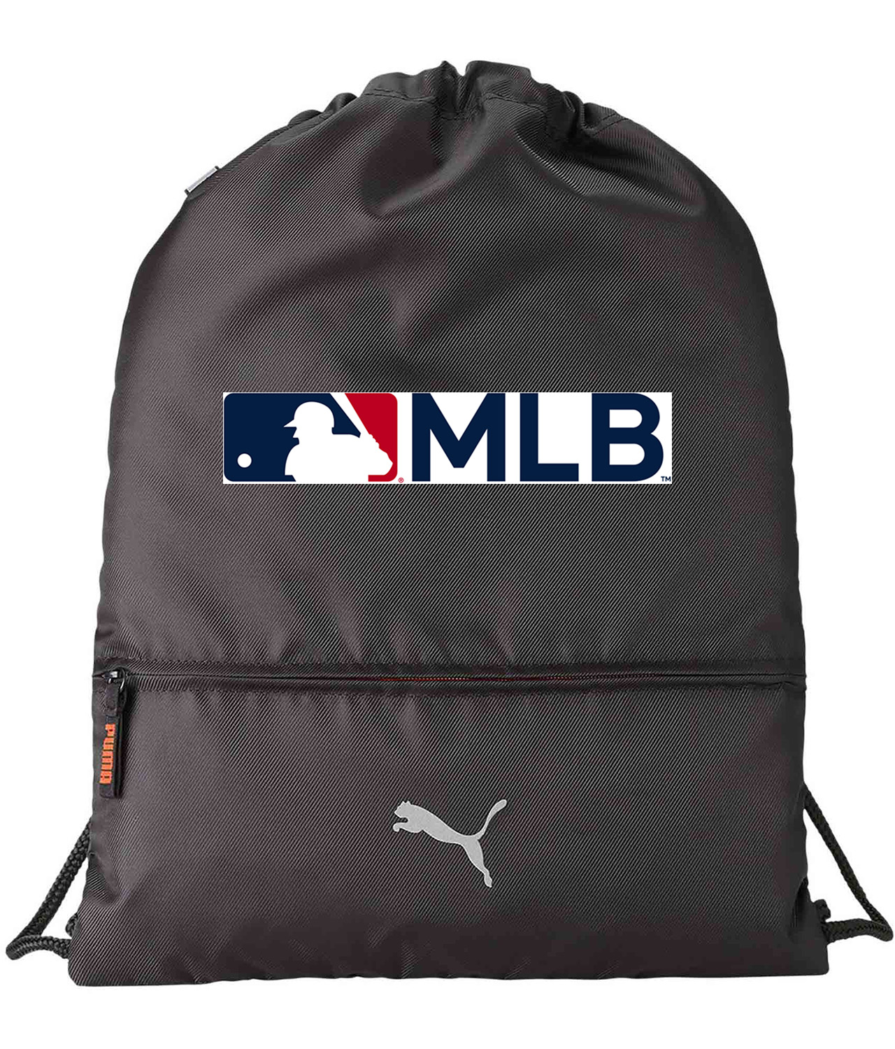 Major League Baseball Alternate MLB Logo Symbol Emblem Customized Design on Lightweight Drawstring Backpack Bag