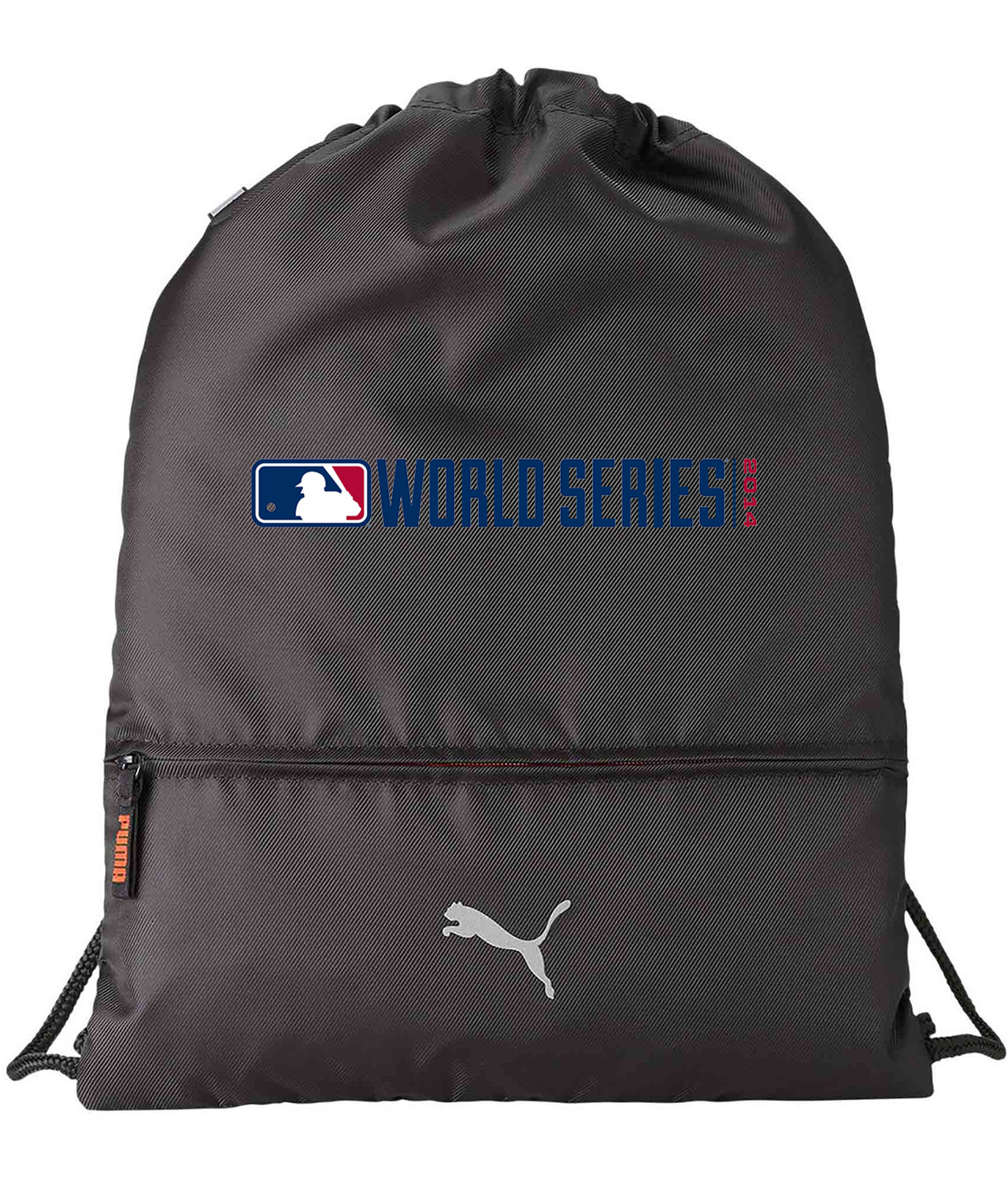 2014 Major League Baseball MLB World Series Logo Symbol Emblem Customized Design on Lightweight Drawstring Backpack Bag