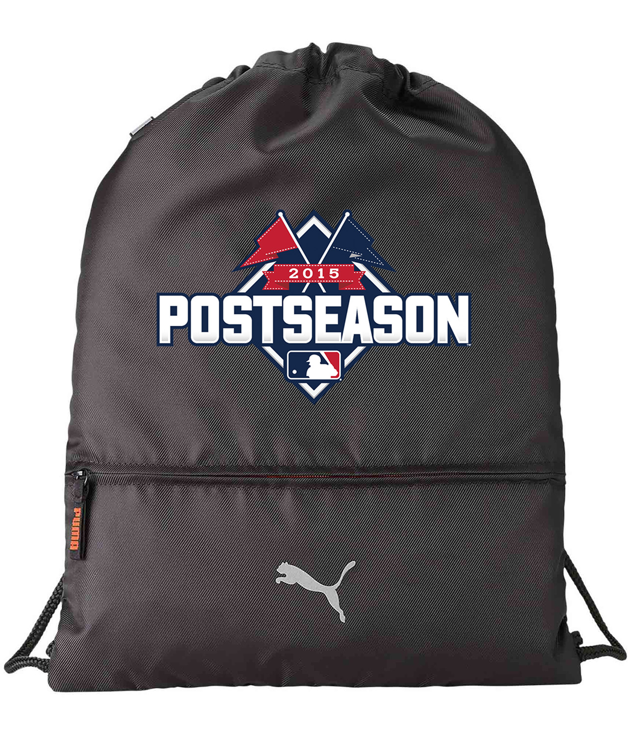 2015 MLB Postseason Baseball Logo Symbol Emblem Customized Design on Lightweight Drawstring Backpack Bag